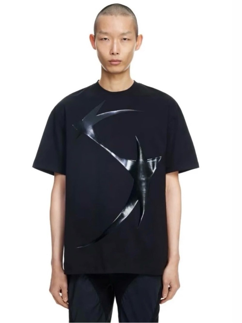 NWT Mugler x H&M Star Motif Graphic T-Shirt